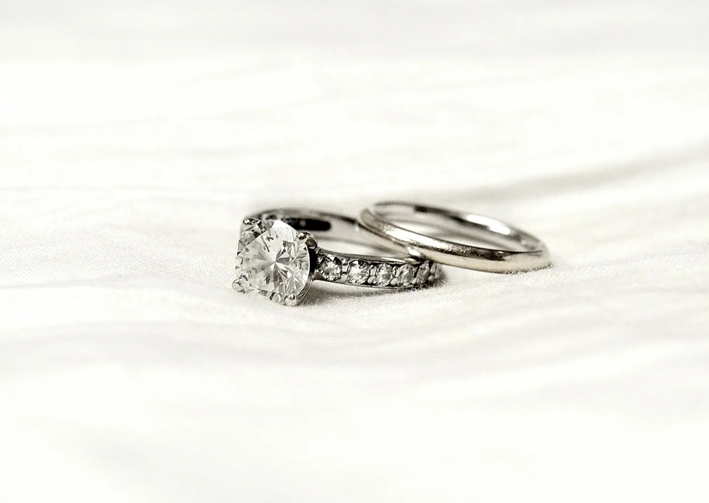 A large solitaire diamond ring